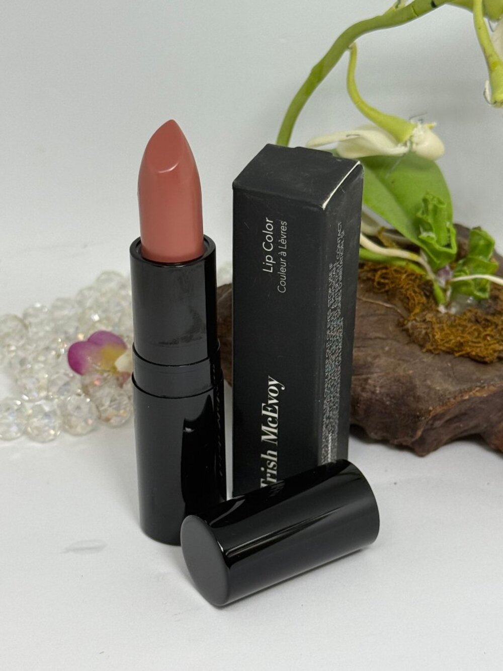 Trish McEvoy Veil Lip Color Lipstick - Dressy Nude - .14 oz Full Size-New in Box